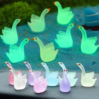 Mô Hình Thiên Nga Phát Sáng Bằng Nhựa Resin Dùng Trang Trí Tiểu Cảnh