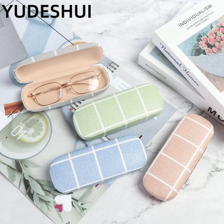 YUDESHUI Hộp đựng mắt kính bằng vải lanh