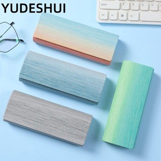 YUDESHUI Hộp Đựng Mắt Kính Bằng Da pu Màu Cầu Vồng Đơn Giản