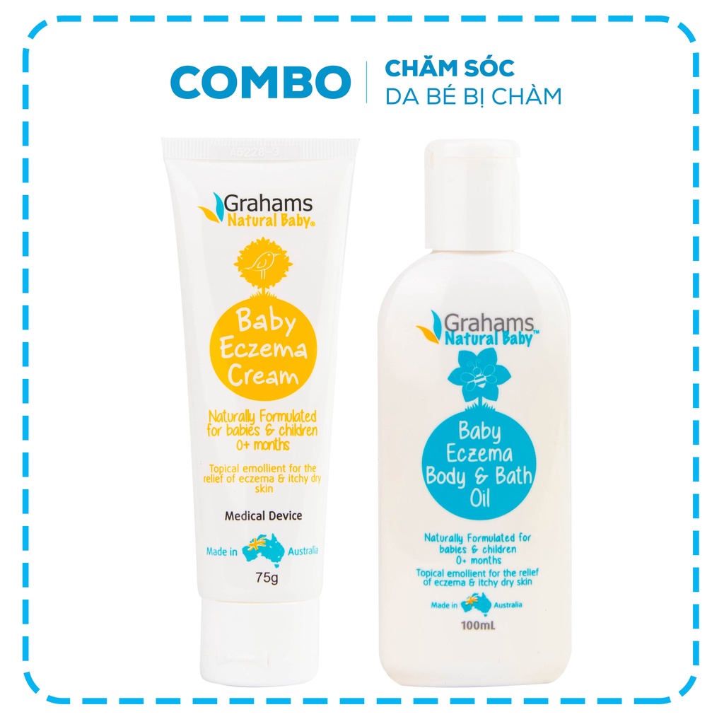 Combo Chăm Sóc Cho Da Bé Bị Chàm