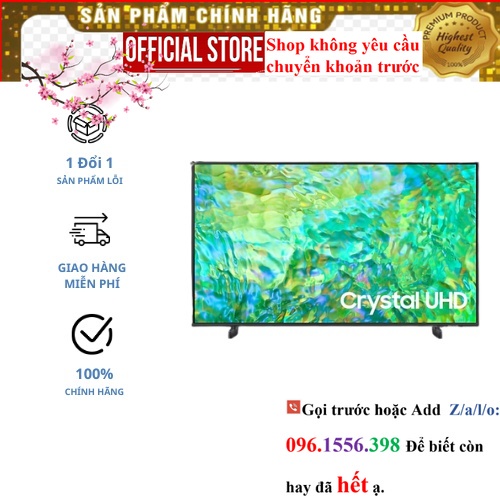 Tivi Samsung 43 inch Crystal UHD 4K CU8000 ||Sale