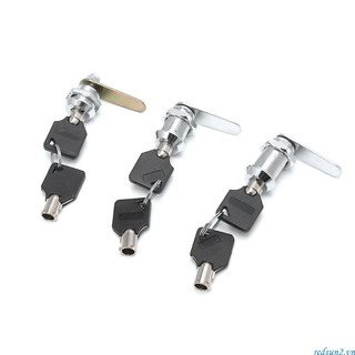 Bộ 2 ổ khóa cửa tủ kèm 2 chìa khóa 16-30mm