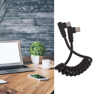 Yao Type C to Type C Coiled Cable Fast Charging Cable Portable Type C Coiled Cable