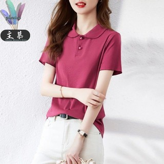 Áo Thun Polo Dáng Ngắn Phong Cách Hàn Quốc Thời Trang Mùa Hè Chất Lượng Cao