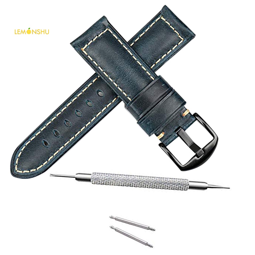 Dây Đeo Bằng Da Thật Phong Cách vintage 20 / 22 / 24mm