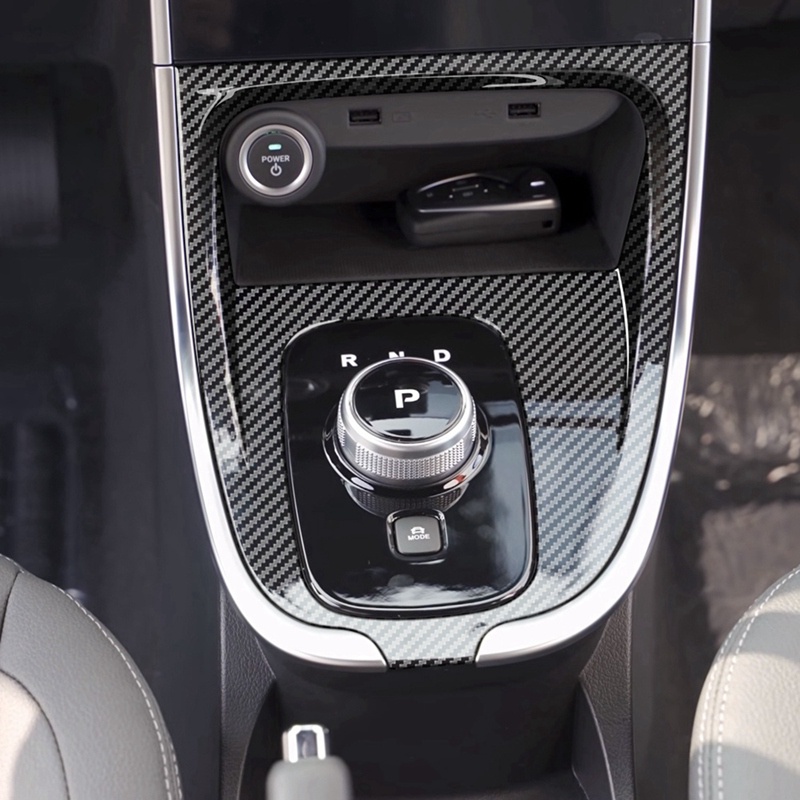 Miếng Dán Sợi carbon abs Trang Trí Bảng Điều Khiển Cần Gạt Số Cho vinfast e34 vf-e34 2021-2023