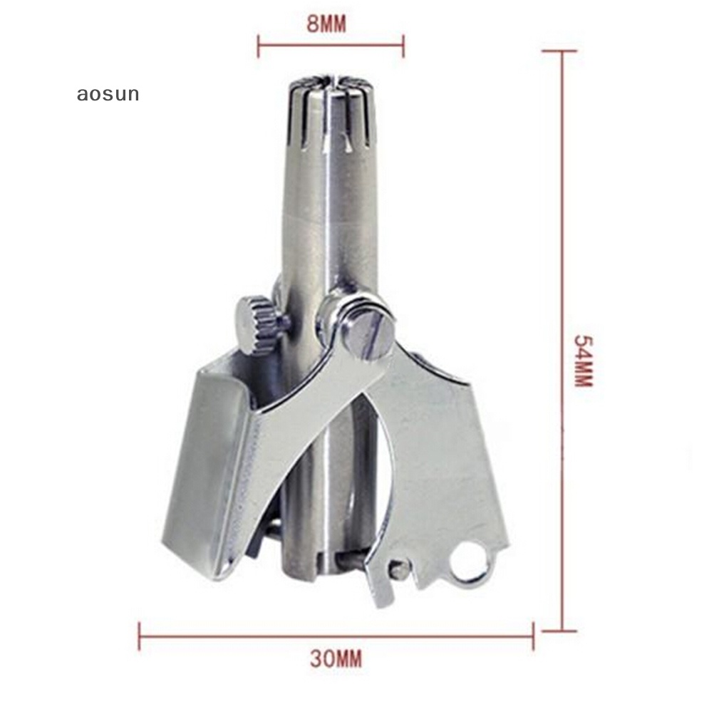 Aosun Tông Đơ Cắt Tóc / Lông Mũi / Tai Bằng Thép Không Gỉ t30 wf en