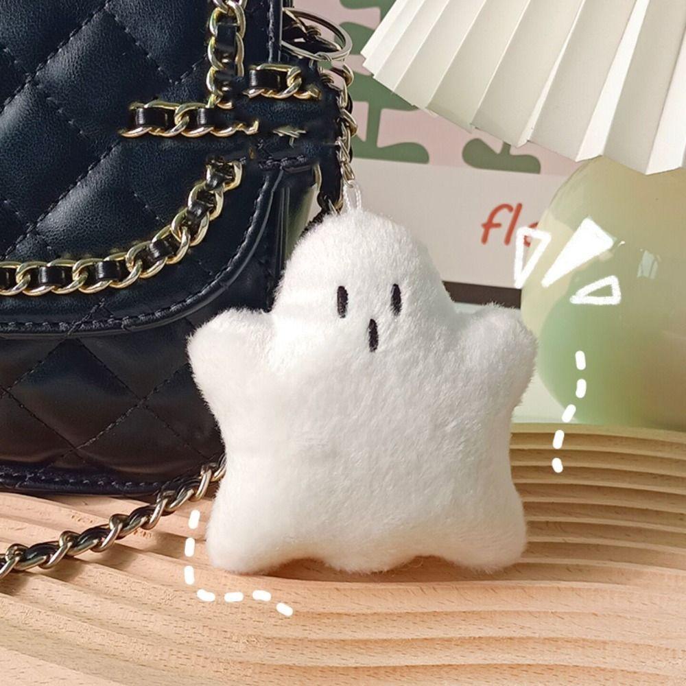 Dyruidoj Thú Nhồi Bông Mềm Mại Treo Móc Khóa Hình Ma Quỷ Màu Trắng Sáng Tạo Làm Quà halloween Cho Bé