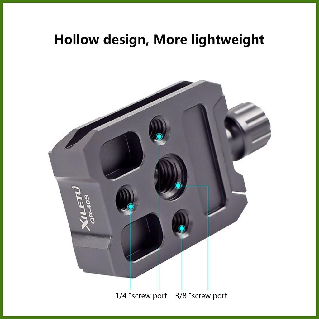 Tấm Tháo Lắp Nhanh Bằng Hợp Kim Nhôm Thông Dụng Cho Chân Đế Máy Ảnh