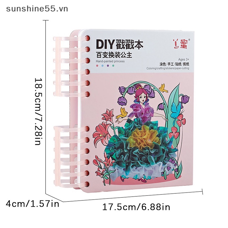 Sunshine Bộ Đồ Chơi Hình Dán Công Chúa Phép Thuật Thủ Công diy Giáo Dục Cho Bé Gái vn