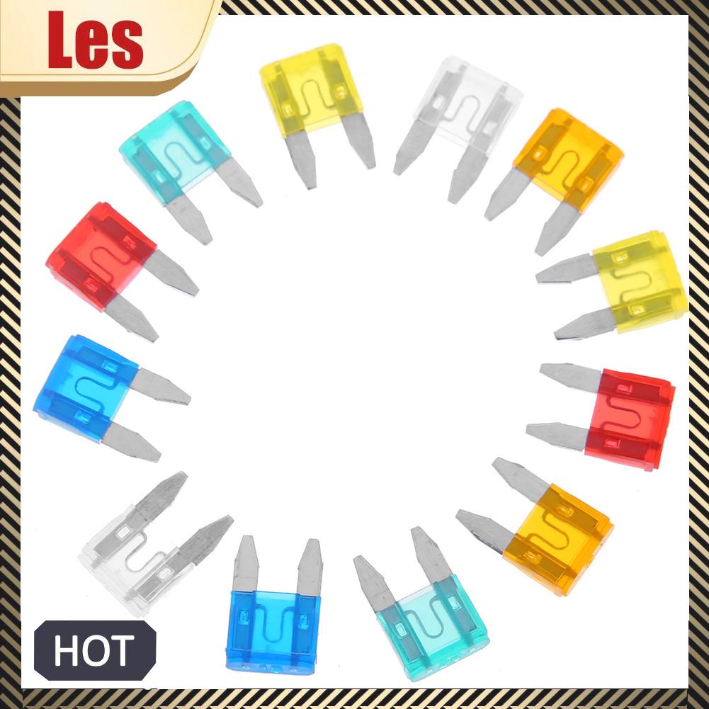 Set 60 Cầu Chì mini 5a 10a 15a 20a 25a 30a Cho Xe Hơi / Xe Tải