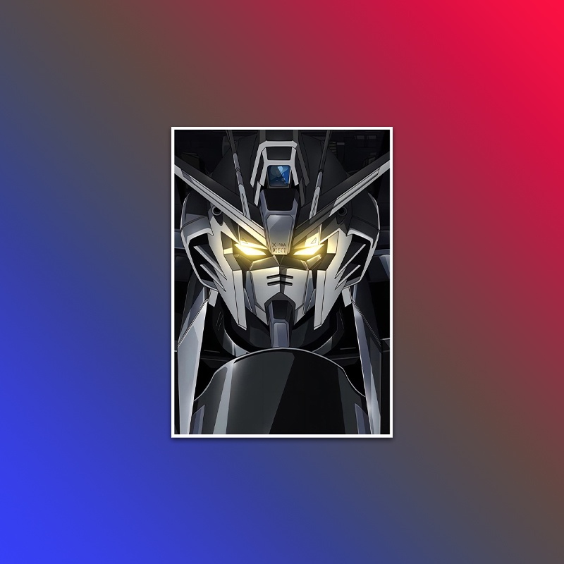 Poster Treo Tường In Hình Nhân Vật anime gundam: the witch from mercury vintage