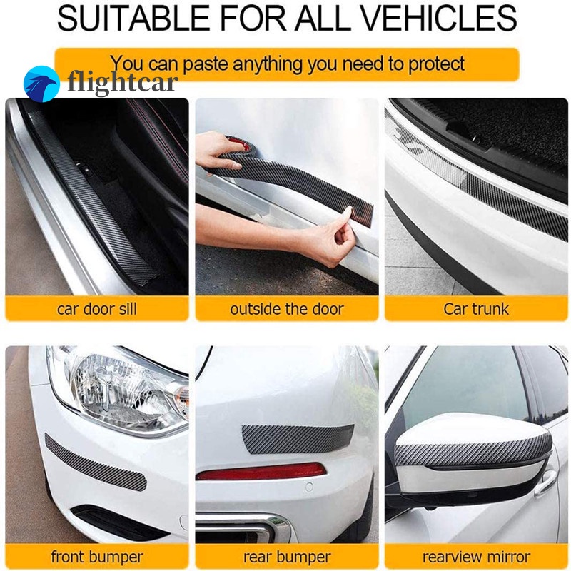 Sticker Sợi carbon 3d 7x100cm Bảo Vệ Trang Trí Ngoại Thất Xe Hơi