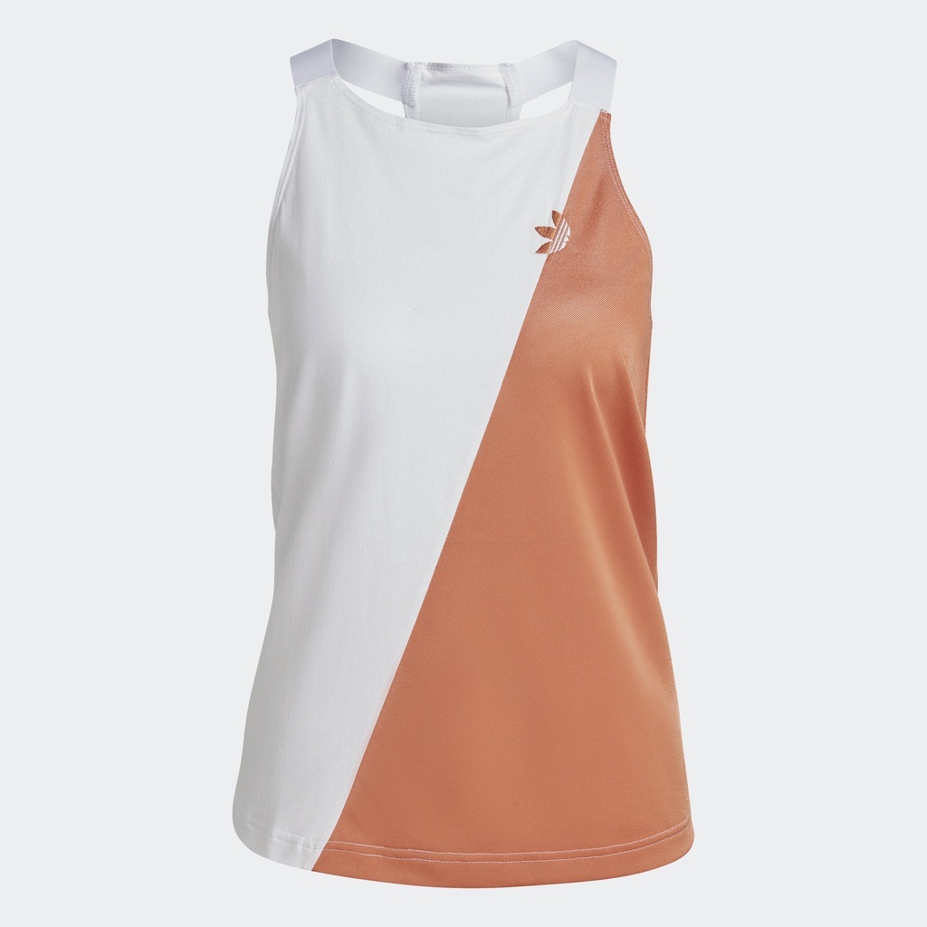 adidas Phong cách sống Áo tank top Racerback Sliced Trefoil Adicolor Nữ trắng GN2837