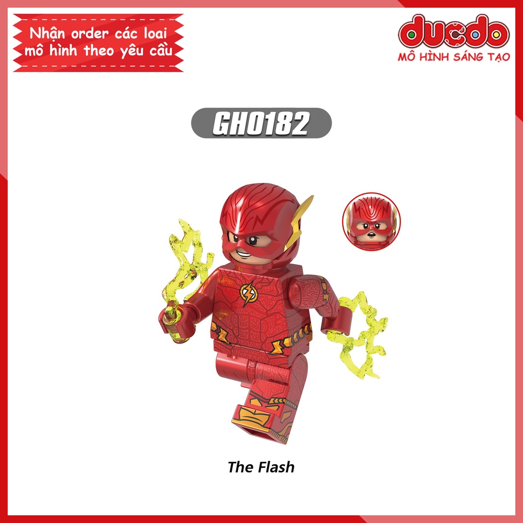 Minifigures các siêu anh hùng siêu chất Flash, Batman, Super Man - Đồ chơi Lắp ghép Xếp hình Mini XINH G0123