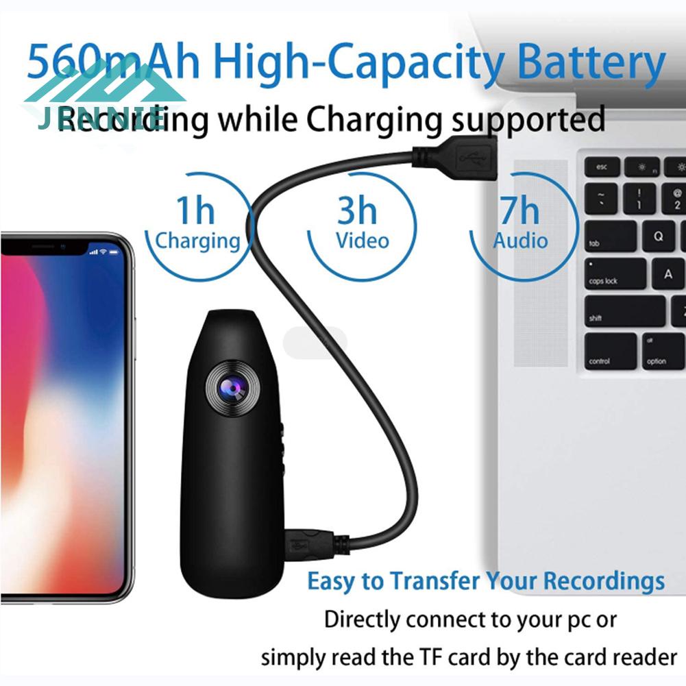 Camera Ghi Hình Di Động mini Kích Hoạt Chuyển Động Cơ Thể Cảnh Sát jennie1.vn