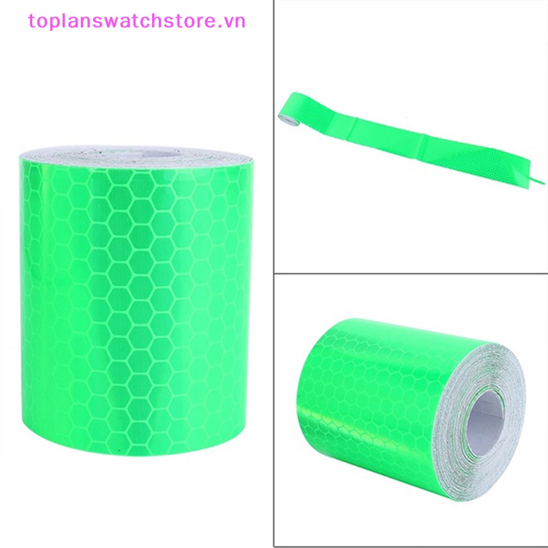 Cuộn Băng Keo Phản Quang 1m * 5cm Cảnh Báo An Toàn Cho Xe Hơi / Xe Tải