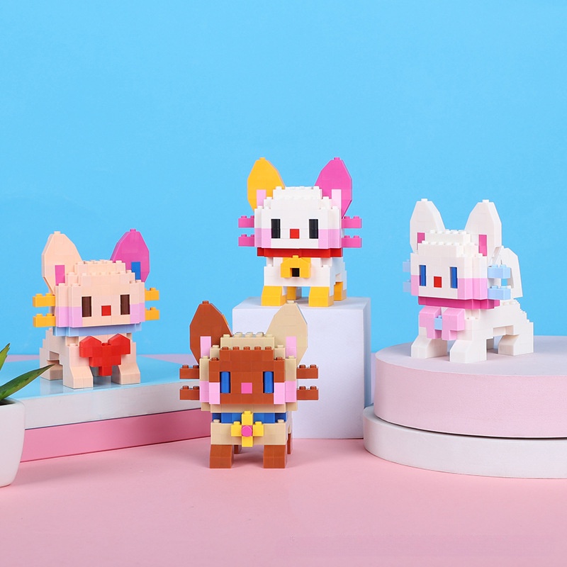 Đồ Chơi lego Hình Chú Mèo Dễ Thương Xinh Xắn