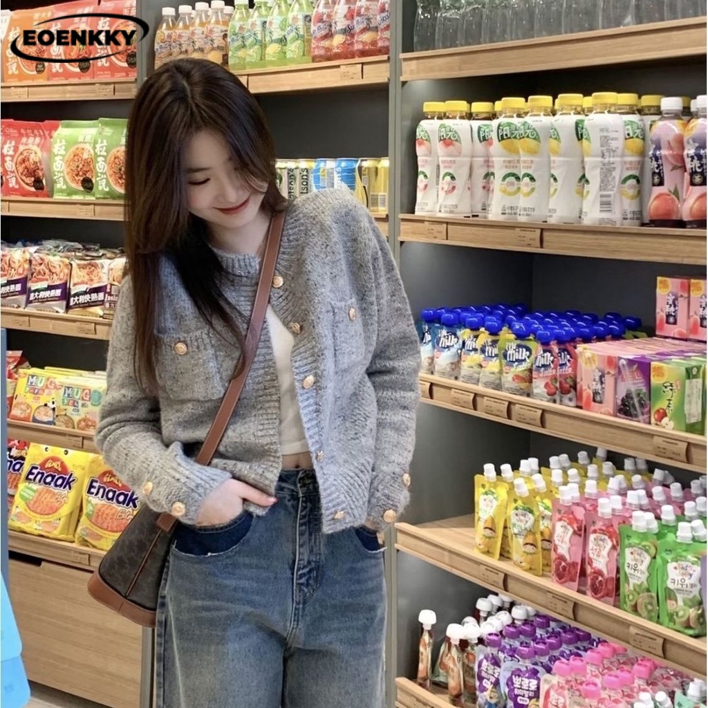 EOENKKY Áo Len áo khoác cardigan Thời trang hàn quốc Comfortable fashion Cái mới Chất lượng cao 37Z230915
