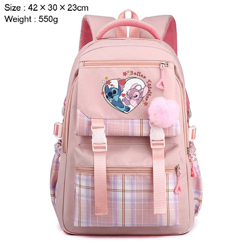 Ys Ba Lô Đi Học Đa Năng Sức Chứa Lớn In Họa Tiết Hoạt Hình stitch Cho Nữ