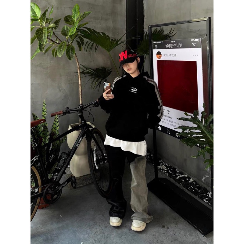 Áo hoodie nỉ hot trend cho các bạn trẻ unisex , phối màu đơn giản thời trang đường phố EH009 Meme