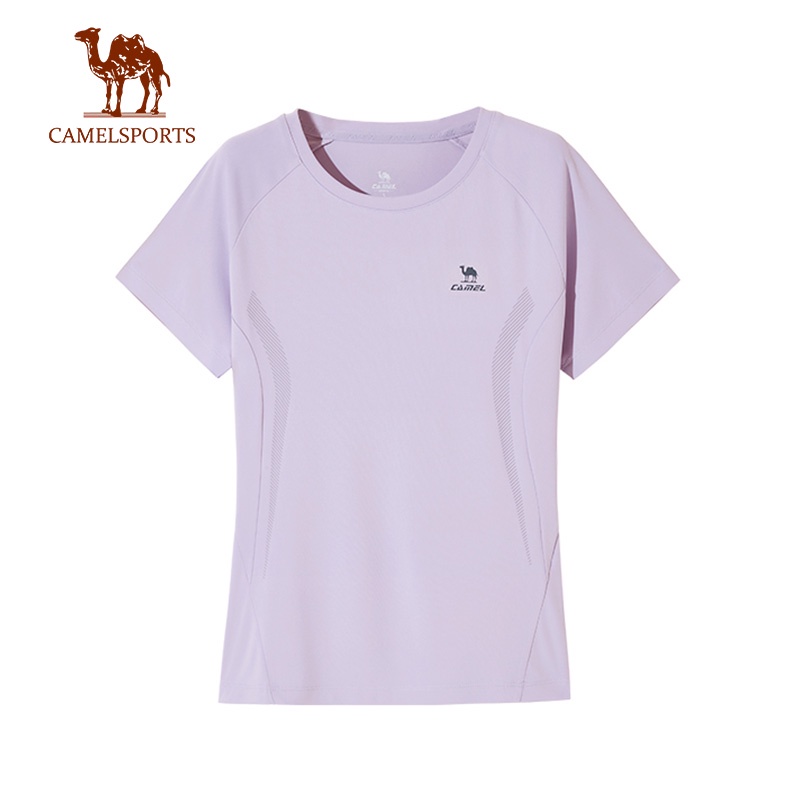 CAMEL SPORTS Áo Thun Thể Thao Ngắn Tay Thấm Hút Mồ Hôi Khô Thoáng Thân Thiện Với Da