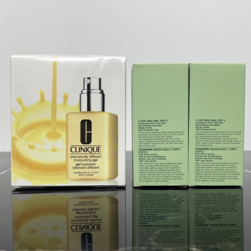 Clinique Bộ 2 Sản Phẩm Dưỡng Ẩm Da 125ml * 2 gel Không Dầu