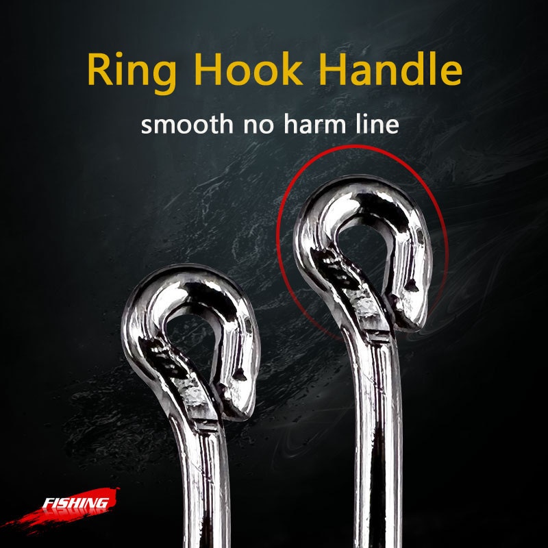 Hộp 500 Móc Câu Cá Bằng carbon size 3 # - 12 #