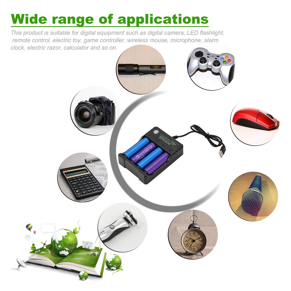 Battery Vtc6 3.7V 2500mAh Li-Ion Rechargeable 18650 C6 30A Batteries.