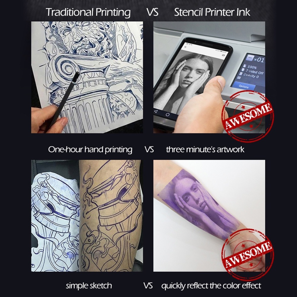 Set 10 / 20 / 50 Giấy In Hình Xăm a4 Chuyên Dụng