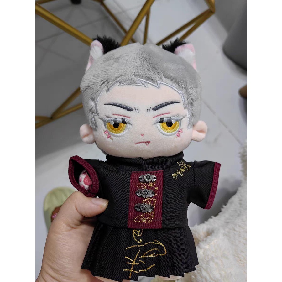 Cotton doll dress 20cm nude no attribute Chinese suit embroidery set doll boy and girl traditional antique style 0916
