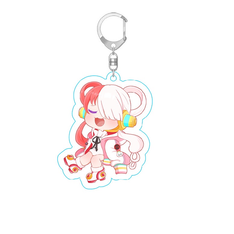 Móc Chìa Khóa Bằng Acrylic Hình Nhân Vật Hoạt Hình One Piece Uta Luffy Chopper Zoro Sanji