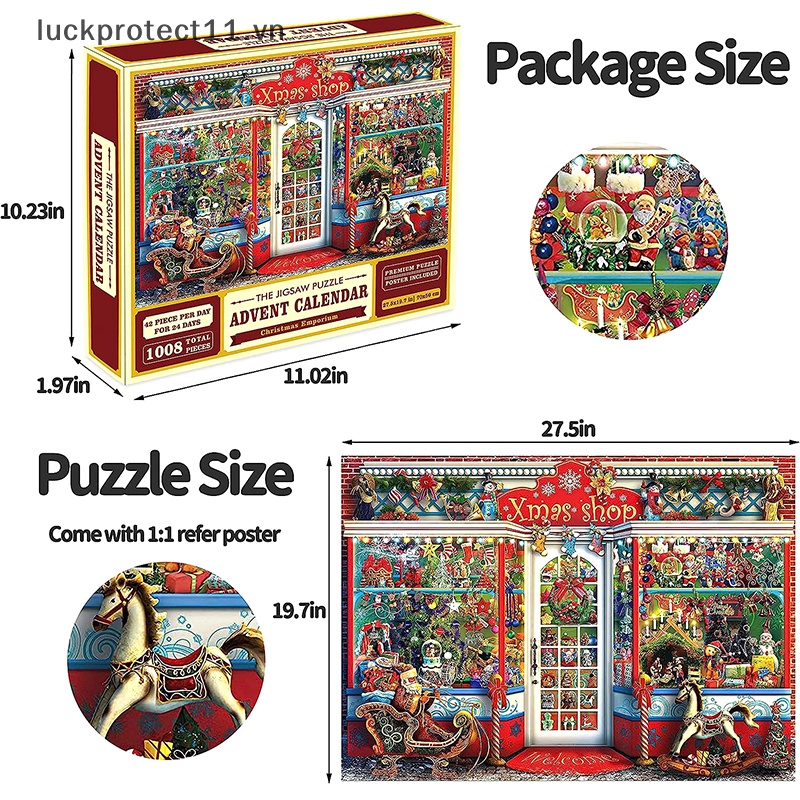 Bộ Đồ Chơi Ghép Hình 2023 # advent calendar 2023 24 Phần 1008 Mảnh Cho Bé