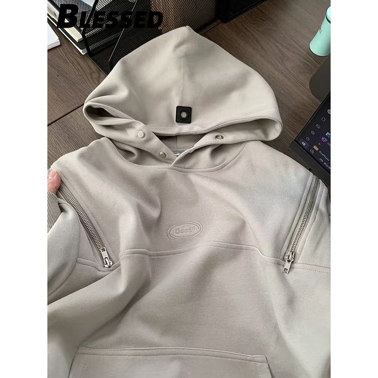 Blessed Áo Khoác hoodie áo khoác nữ zip hoodie Thanh lịch New Style INS casual WWY2391EL338Z230919