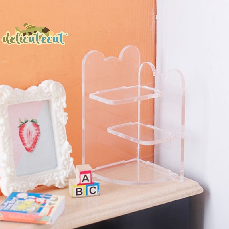 Kệ Trưng Bày Mô Hình Đồ Chơi Bằng acrylic Cho Nhà Búp Bê 1: 12