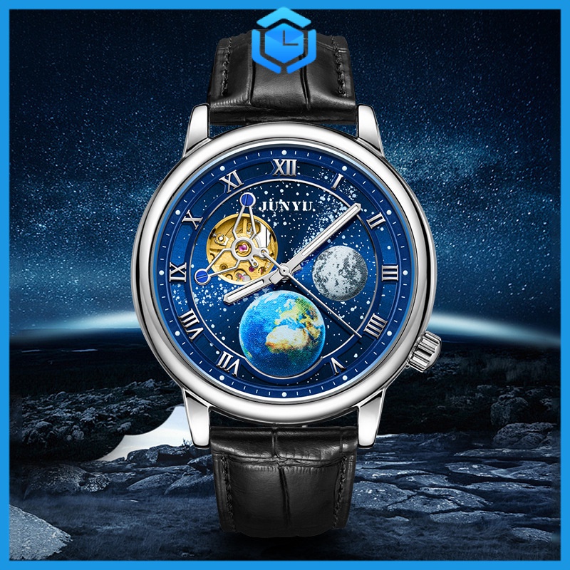 Automatic  đồng hồ cơ nam automatic Đồng Hồ Cơ Tự Động tourbillon 46mm Dây Da Cho Nam