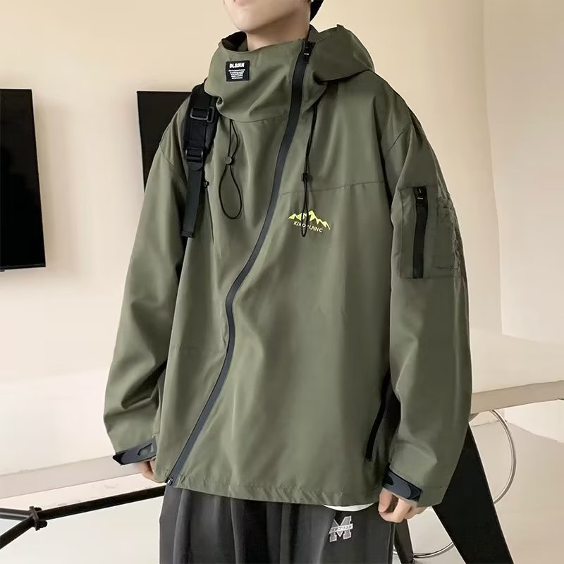 Áo Khoác Nam Dài Tay Có Mũ Thời Trang Hàn áo bomber nam áo khoác gió nam áo khoác cặp áo khoác dù áo khoác đen áo khoác nam hàn quốc áo khoác nam có mũ