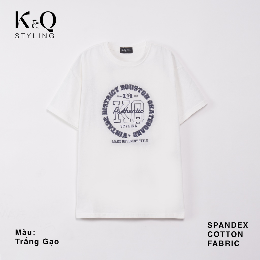 Áo thun unisex KQSTYLING 100% cotton form rộng freesize