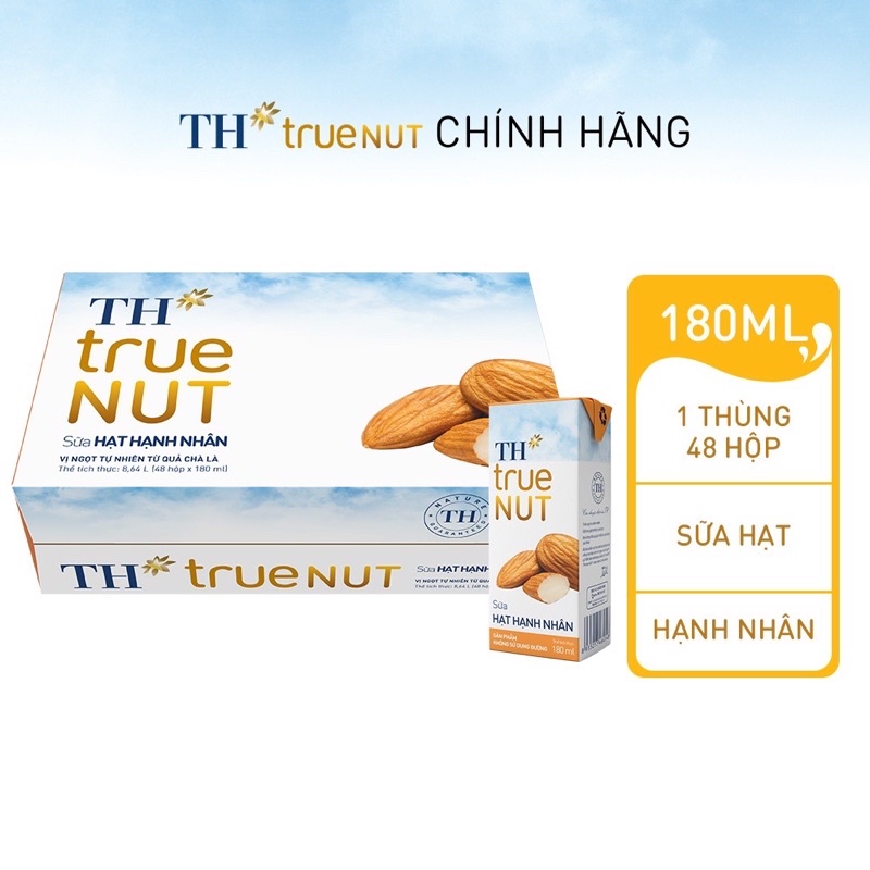 Thùng 48 hộp sữa hạt TH TRUE NUT