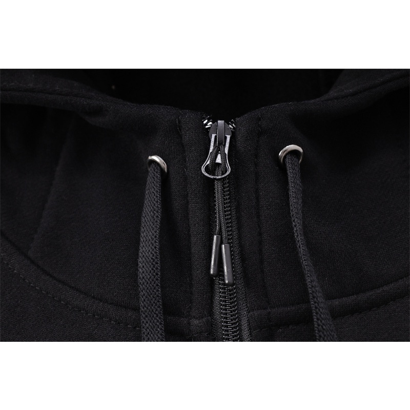 A22r22c '- Áo Khoác cardigan Có Khóa Kéo Và Mũ Trùm Đầu Thêu Thương Hiệu Trên Ngực Thời Trang Cho Nam Và Nữ!