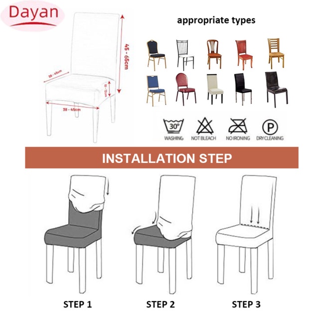 Vỏ Bọc Ghế Phong Cách Giáng Sinh Trang Trí Nội Thất