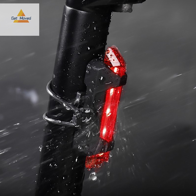 Đèn led Cảnh Báo An Toàn Chống Thấm Nước Sạc usb Cho Xe Đạp Mới