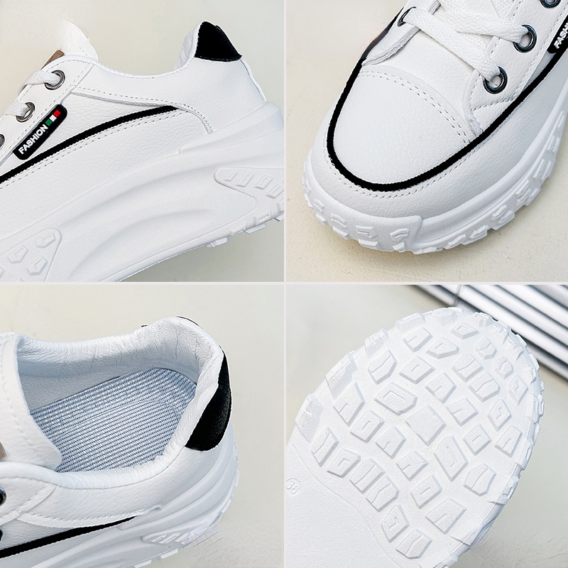 Ielgy Giày Thể Thao Đế Dày Thoáng Khí Phong Cách Hàn Quốc Cho Nữ