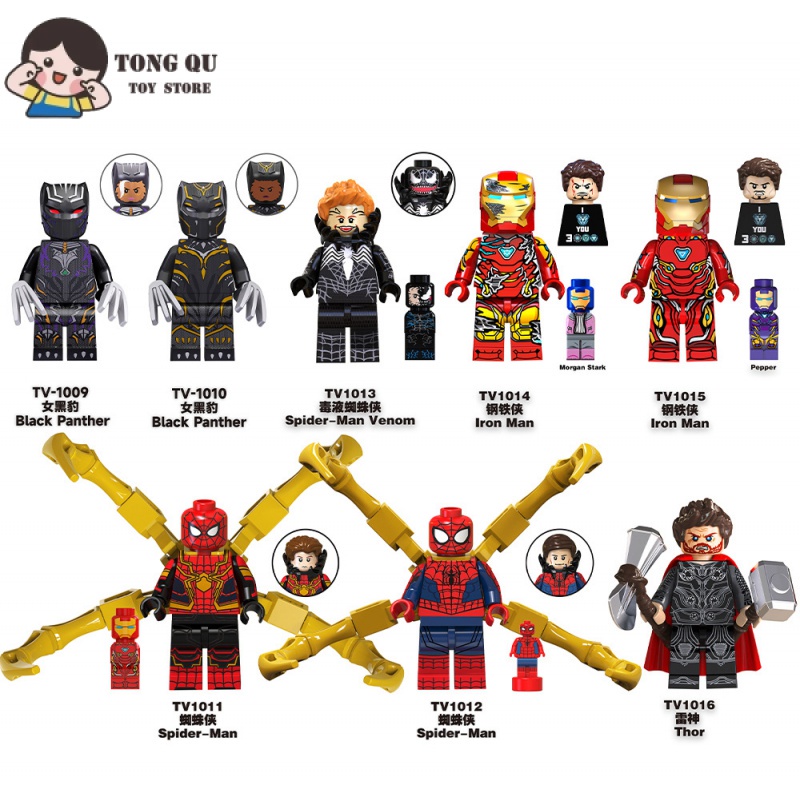 Mô Hình Đồ Chơi Lego Nhân Vật Siêu Anh Hùng venom Spiderman iron man thor Sưu Tầm