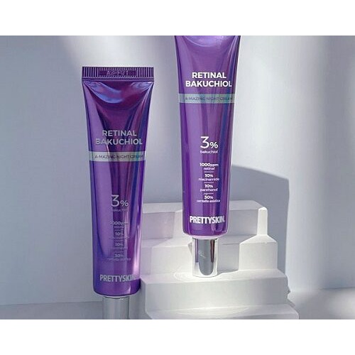 Retinal Pretty Skin, kem dưỡng Pretty Skin retinal bakuchiol A-mazing night cream