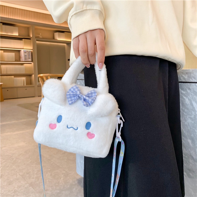 Dễ Thương Túi Đeo Chéo Hình kuromi Nhồi Bông Đáng Yêu Phong Cách Nhật Bản