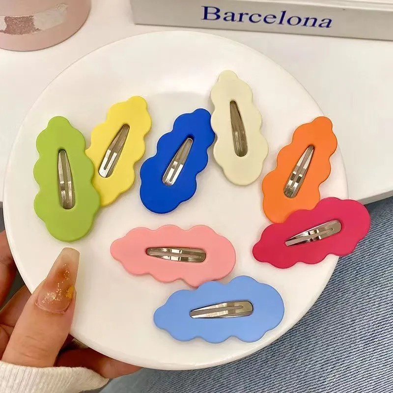 Bộ 6 Kẹp Tóc Hình Đám Mây Nhiều Màu Sắc Dễ Thương Cho Nữ