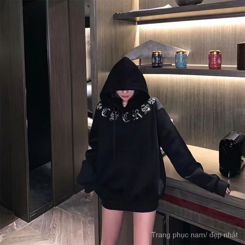 Áo Hoodie Dài Tay Phong Cách Âu Mỹ Mới Cho Cặp Đôi