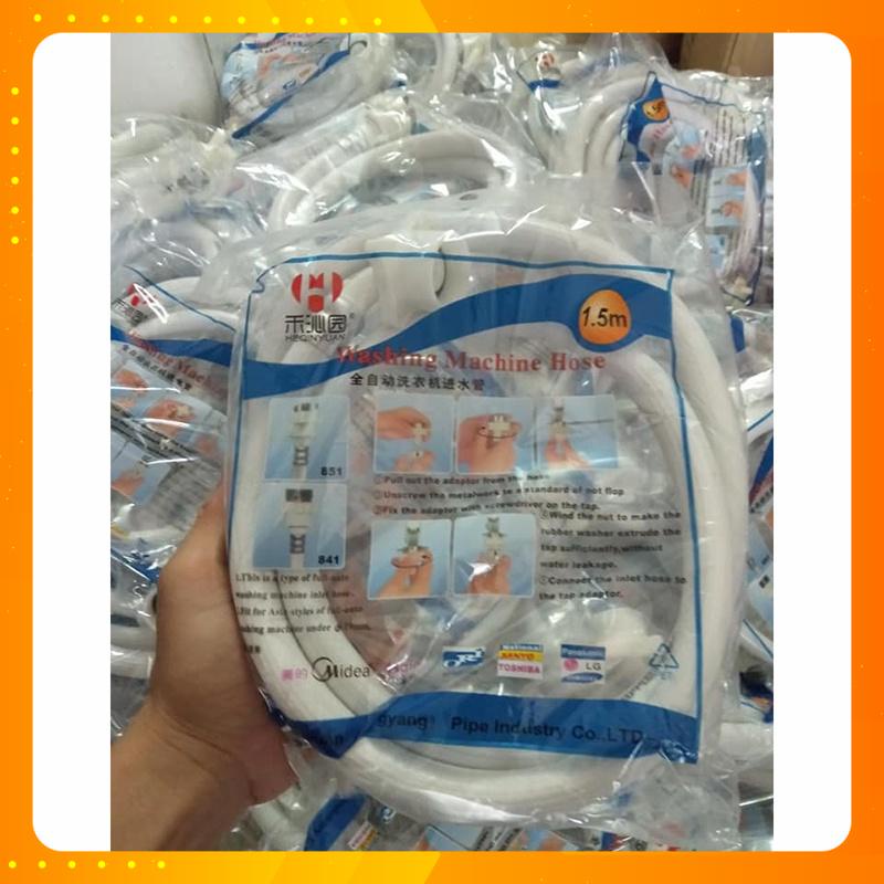 Dây cấp nước máy giặt đa năng 1.5m, ống dây cấp mg 150cm hàng Xịn