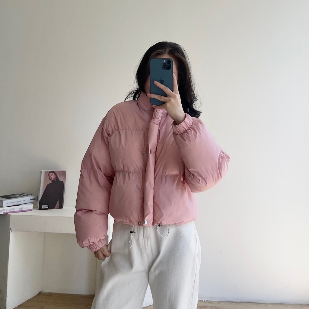 Áo khoác phao croptop dáng Hàn Quốc siêu ấm mùa đông MC STORE MJK 034